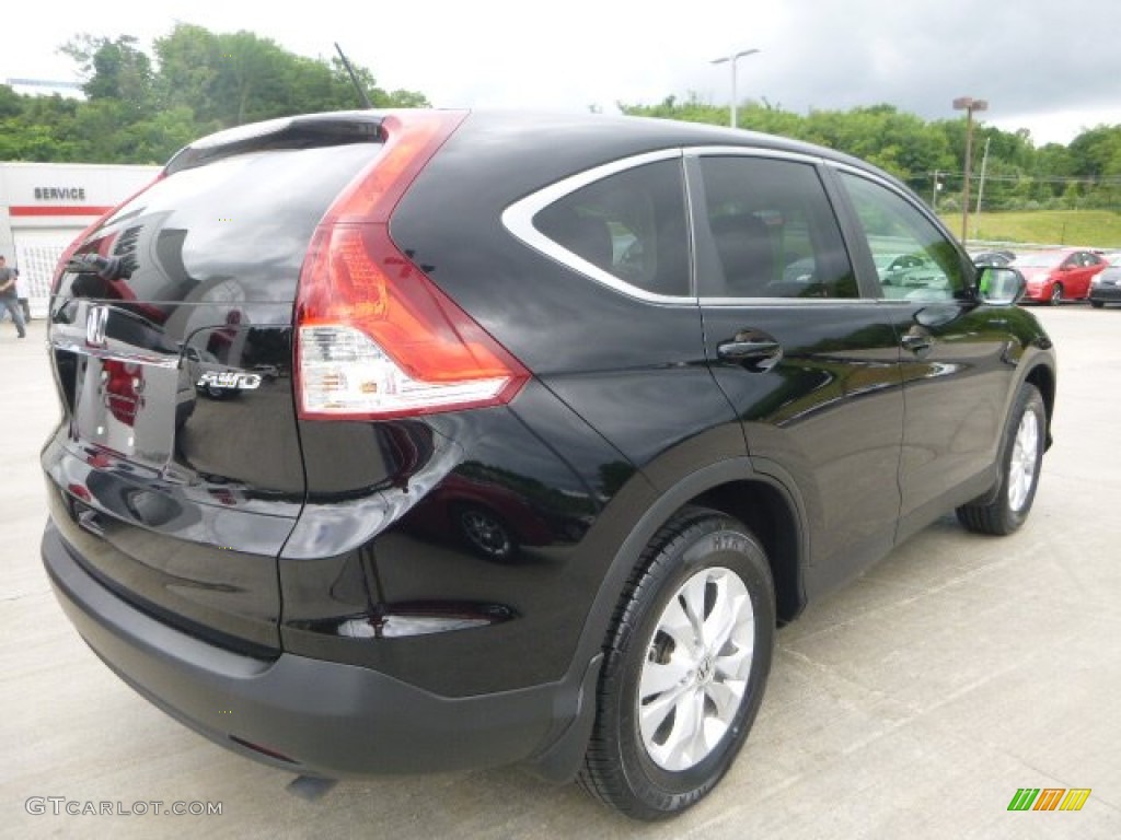 2013 CR-V EX AWD - Crystal Black Pearl / Black photo #4