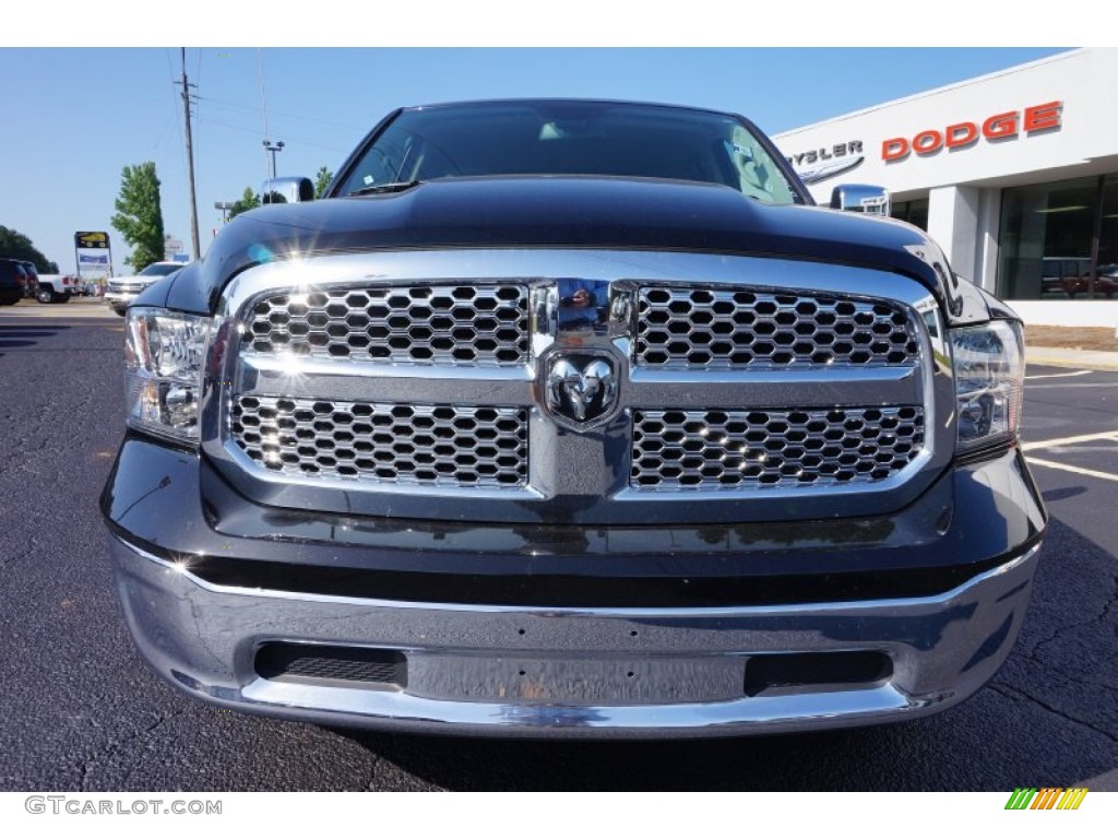 2015 1500 SLT Quad Cab - Black / Black/Diesel Gray photo #2