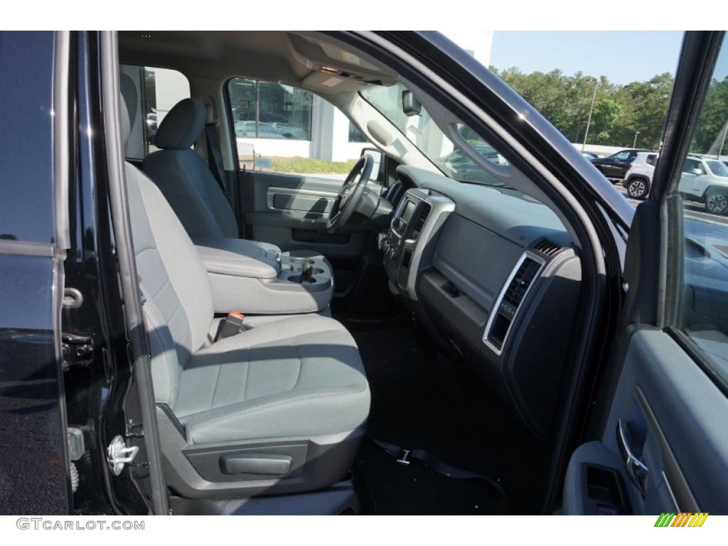 2015 1500 SLT Quad Cab - Black / Black/Diesel Gray photo #17