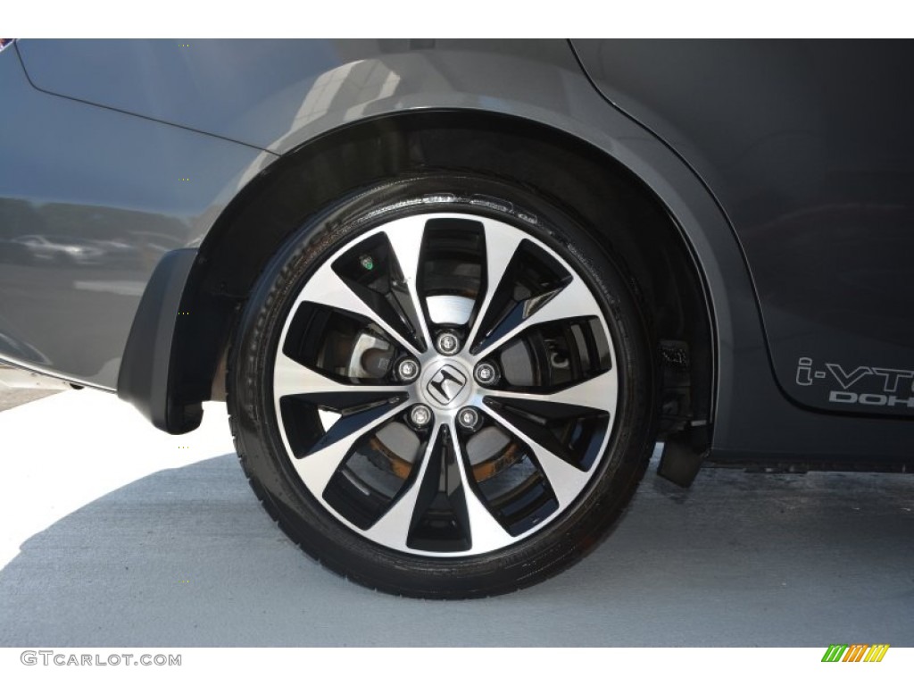 2013 Civic Si Sedan - Polished Metal Metallic / Black photo #8