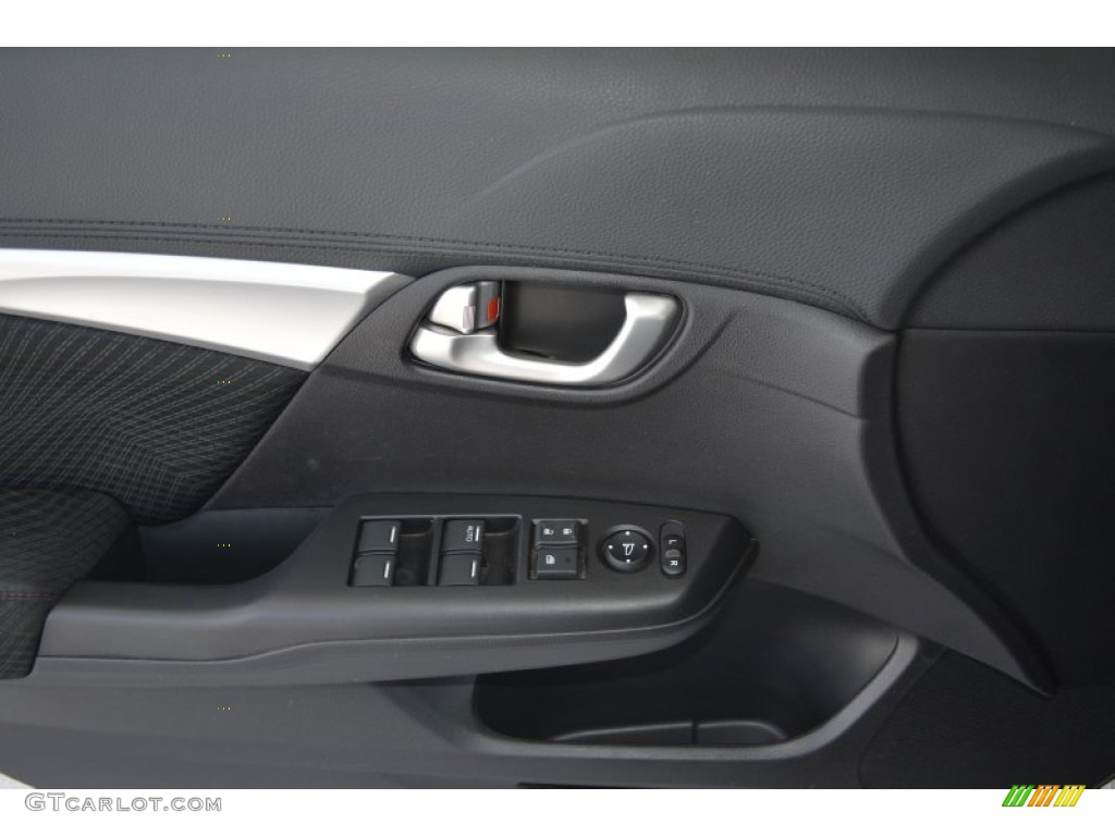 2013 Civic Si Sedan - Polished Metal Metallic / Black photo #9