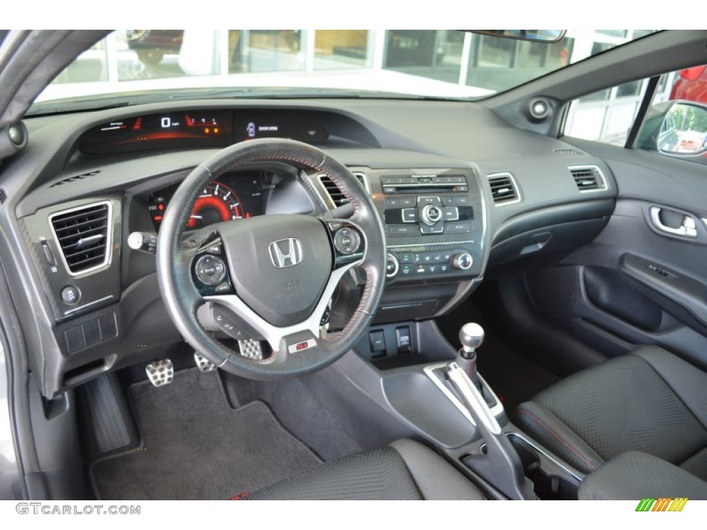 2013 Civic Si Sedan - Polished Metal Metallic / Black photo #11