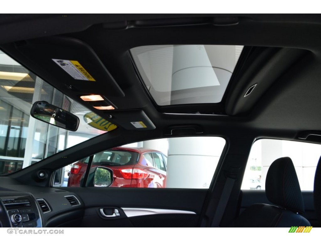 2013 Civic Si Sedan - Polished Metal Metallic / Black photo #18