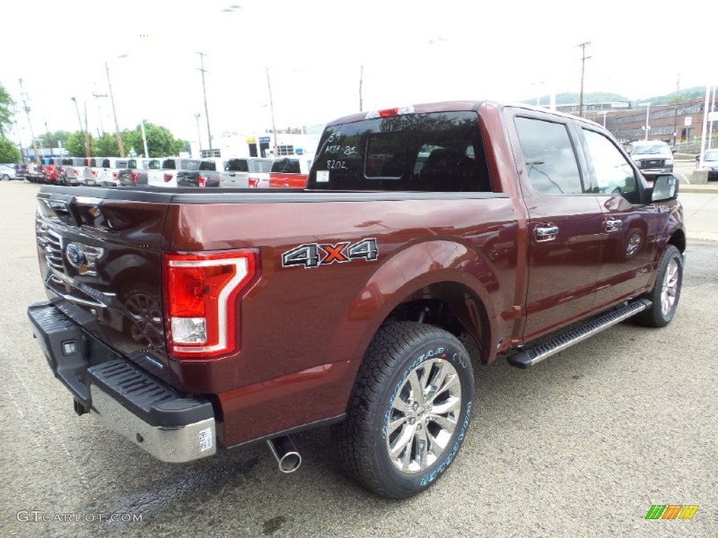 2015 F150 XLT SuperCrew 4x4 - Bronze Fire Metallic / Medium Earth Gray photo #3