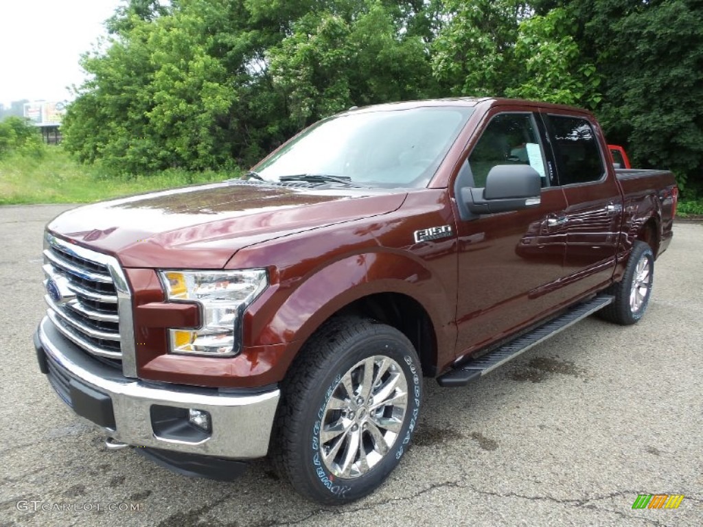 2015 F150 XLT SuperCrew 4x4 - Bronze Fire Metallic / Medium Earth Gray photo #8