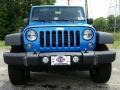 2015 Hydro Blue Pearl Jeep Wrangler Unlimited Sport 4x4  photo #2