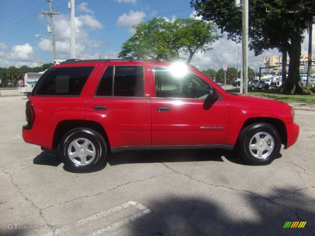 2002 TrailBlazer LS - Victory Red / Dark Pewter photo #6