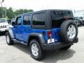 2015 Hydro Blue Pearl Jeep Wrangler Unlimited Sport 4x4  photo #4