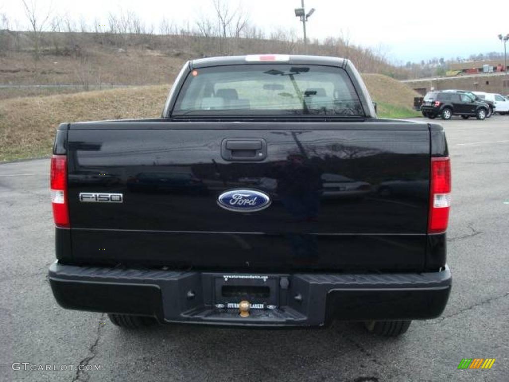 2006 F150 STX SuperCab 4x4 - Black / Medium/Dark Flint photo #4