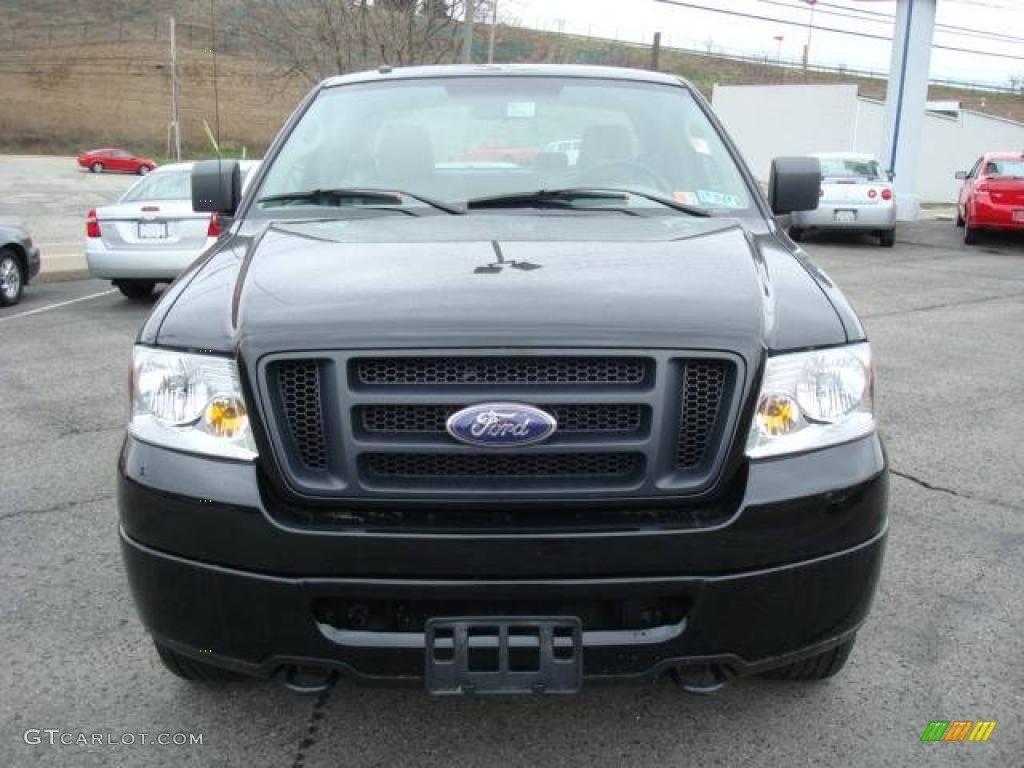2006 F150 STX SuperCab 4x4 - Black / Medium/Dark Flint photo #8
