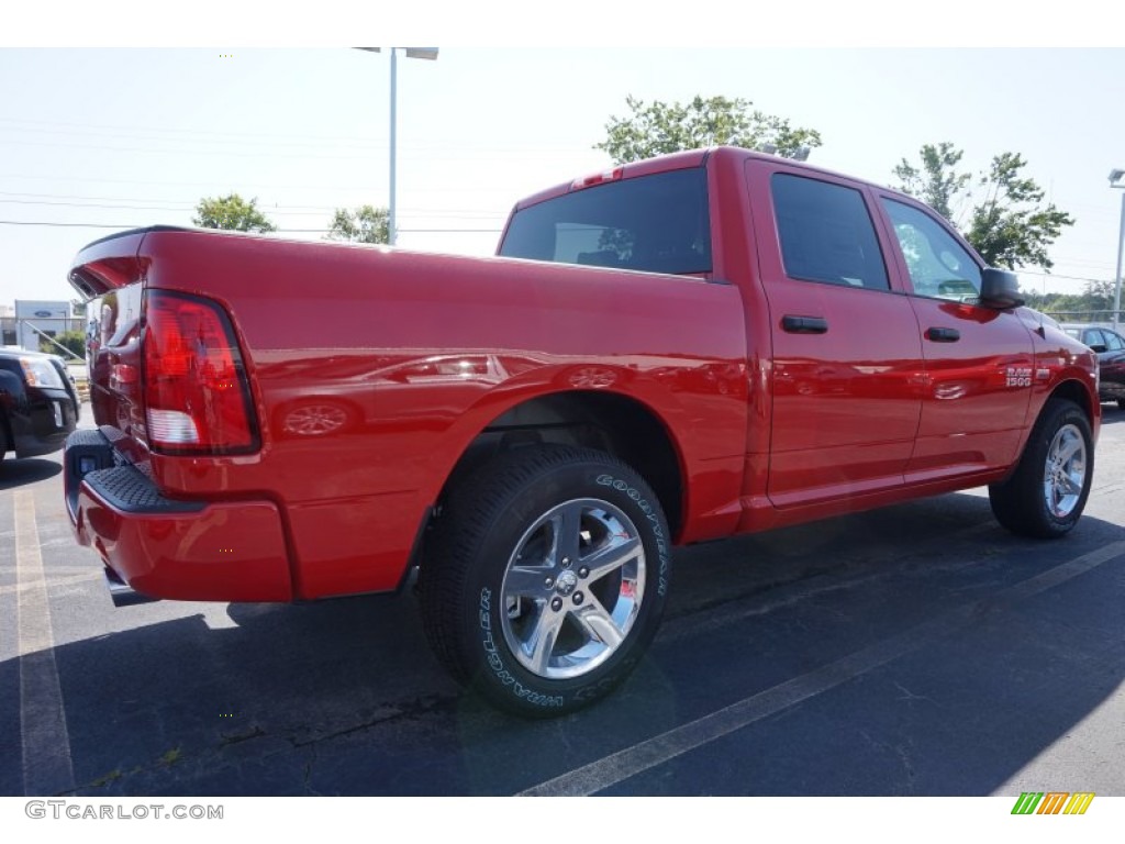 2015 1500 Express Crew Cab - Flame Red / Black/Diesel Gray photo #3