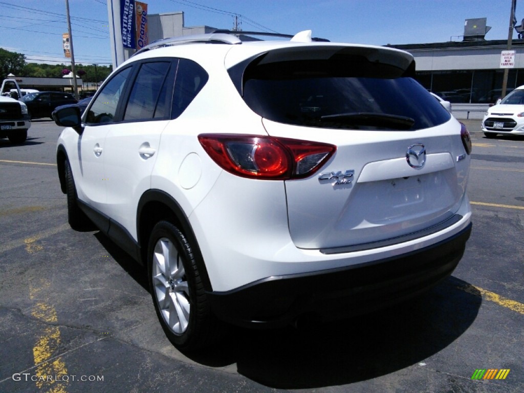 2014 CX-5 Grand Touring AWD - Crystal White Pearl Mica / Sand photo #4