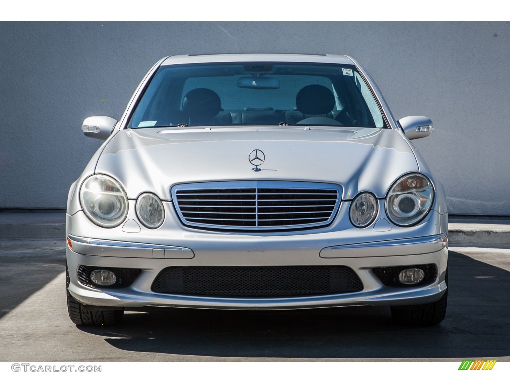 Brilliant Silver Metallic 2003 Mercedes-Benz E 55 AMG Sedan Exterior Photo #104840543