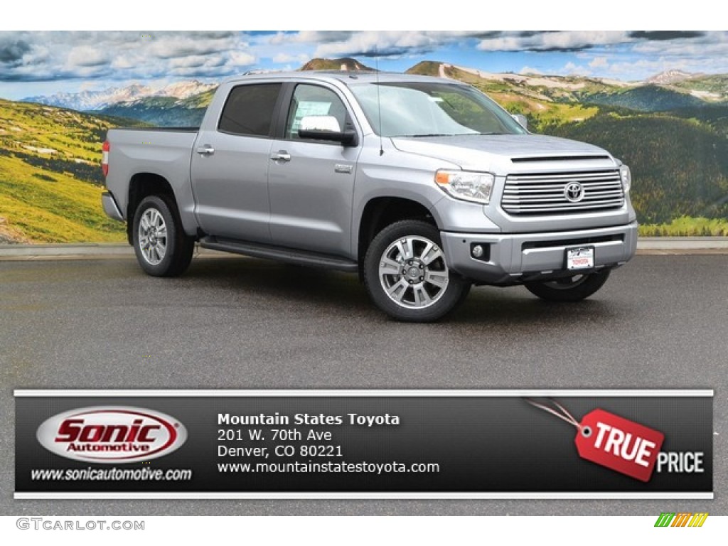 2015 Tundra Platinum CrewMax 4x4 - Silver Sky Metallic / Black photo #1