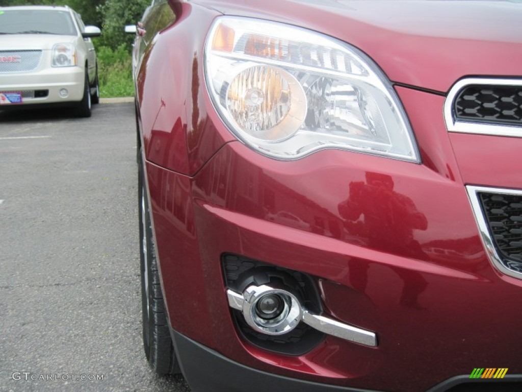 2010 Equinox LT AWD - Cardinal Red Metallic / Jet Black/Light Titanium photo #5