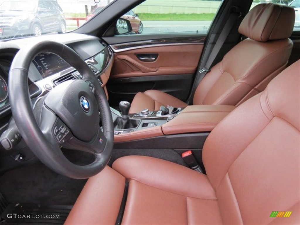 Cinnamon Brown Interior 2011 BMW 5 Series 550i Sedan Photo #104841101