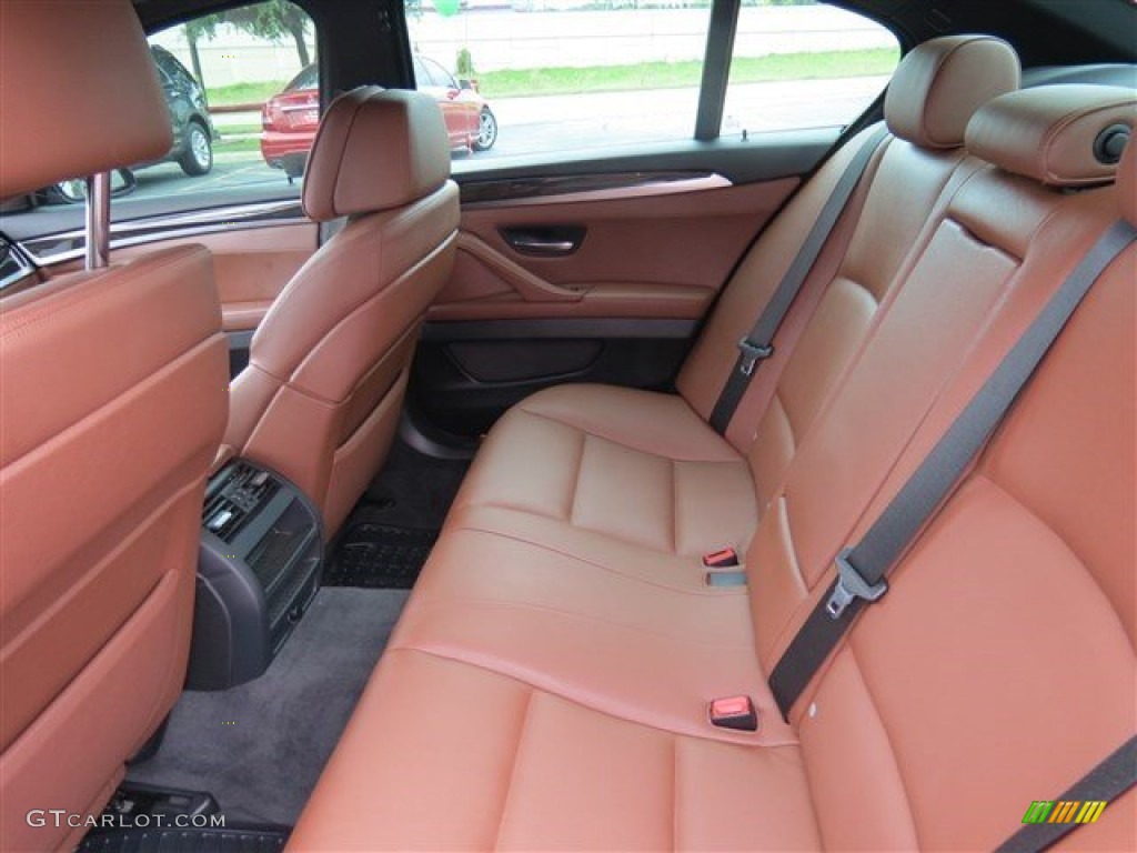 Cinnamon Brown Interior 2011 BMW 5 Series 550i Sedan Photo #104841125