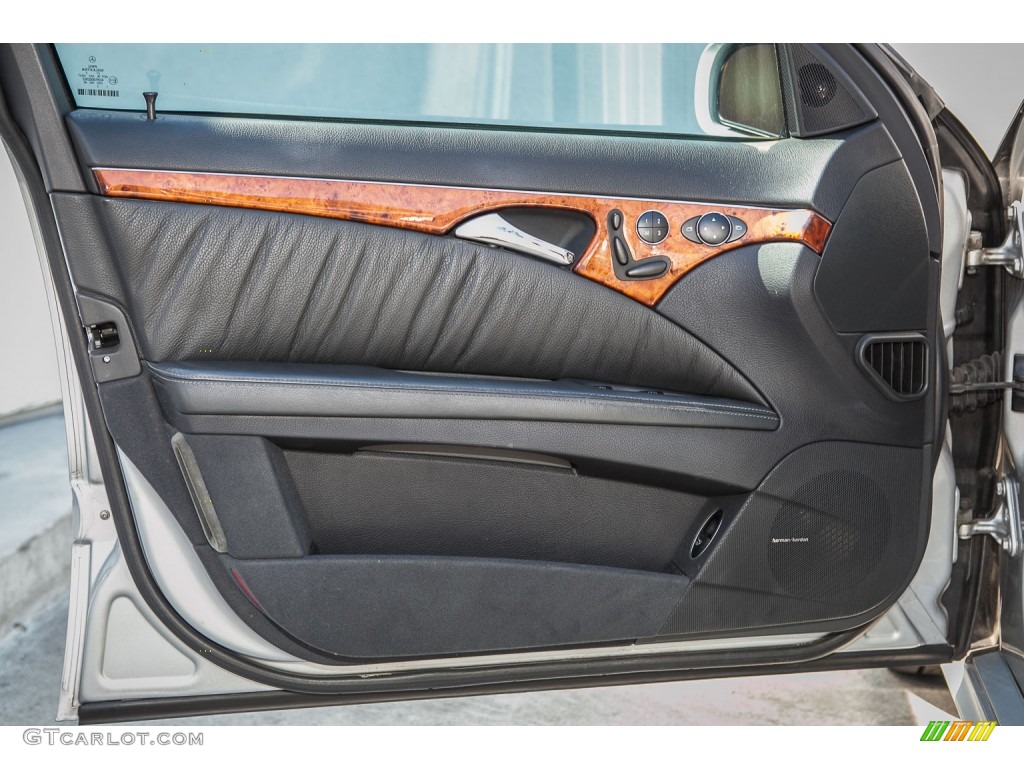 2003 Mercedes-Benz E 55 AMG Sedan Black Door Panel Photo #104841365
