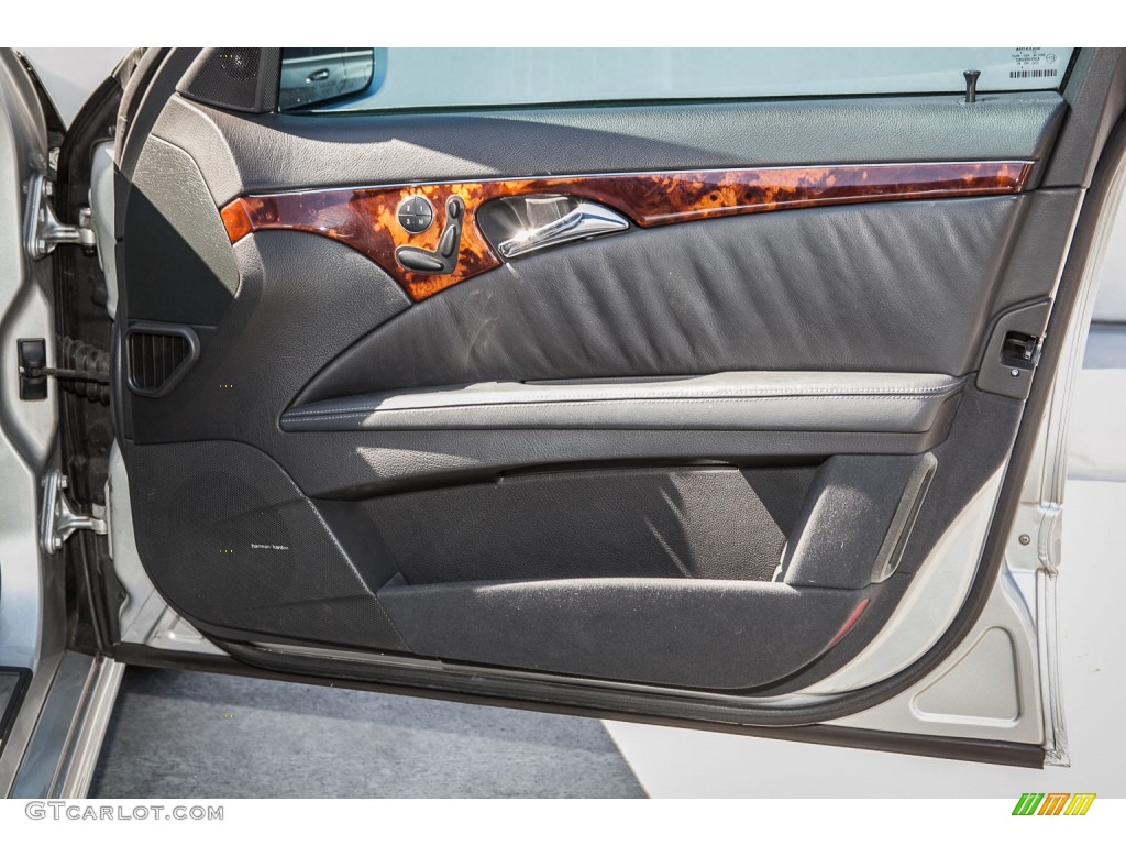 2003 Mercedes-Benz E 55 AMG Sedan Black Door Panel Photo #104841461