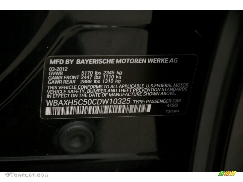 2012 5 Series 528i xDrive Sedan - Black Sapphire Metallic / Oyster/Black photo #26