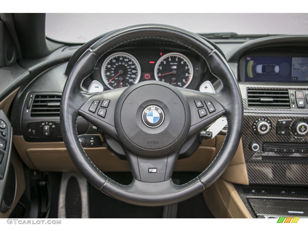 2009 BMW M6 Convertible Sepang Merino Leather Steering Wheel Photo #104842484
