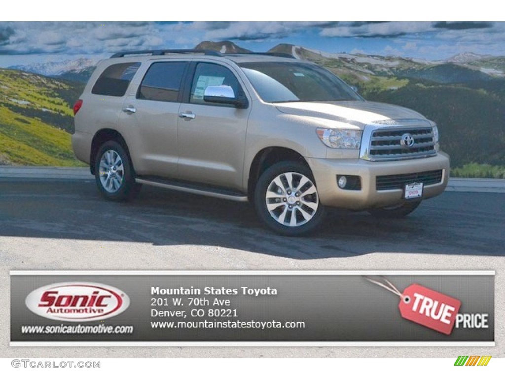 2015 Sequoia Limited 4x4 - Sandy Beach Metallic / Sand Beige photo #1