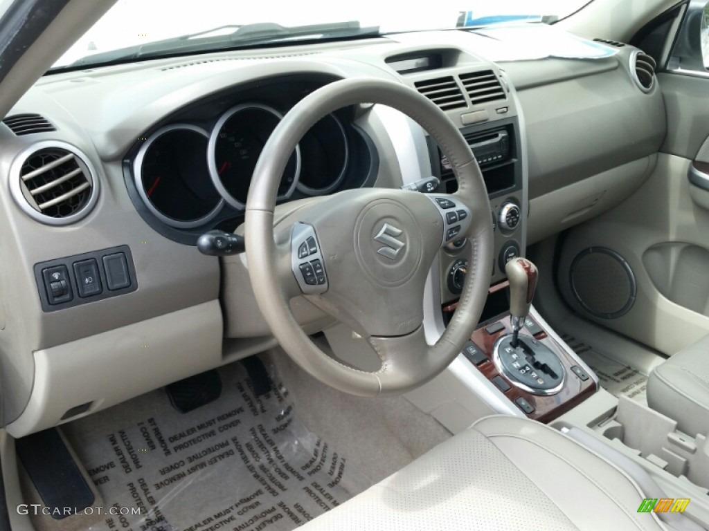 2006 Grand Vitara Luxury 4x4 - White Pearl / Beige photo #20