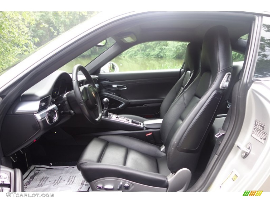 Black Interior 2012 Porsche New 911 Carrera Coupe Photo #104845370