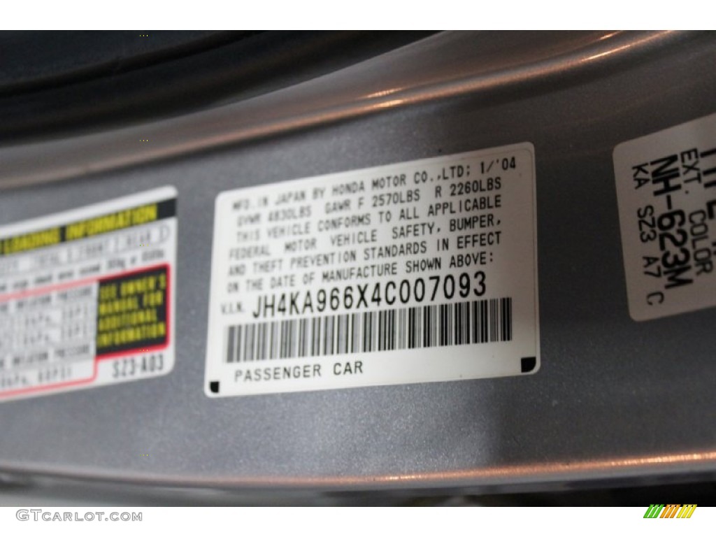 2004 RL 3.5 - Satin Silver Metallic / Slate photo #30