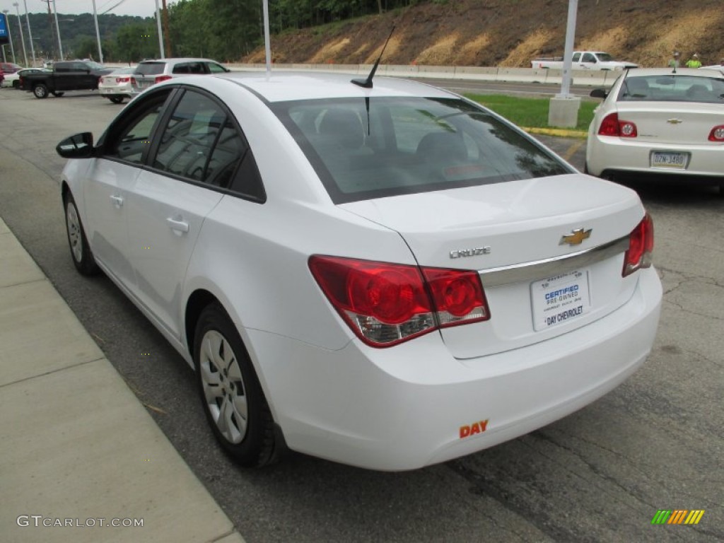 2014 Cruze LS - Summit White / Jet Black/Medium Titanium photo #6