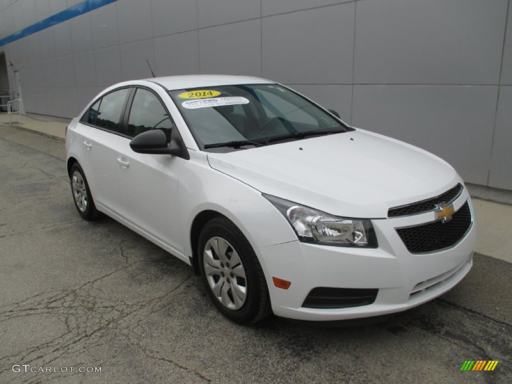 2014 Cruze LS - Summit White / Jet Black/Medium Titanium photo #10