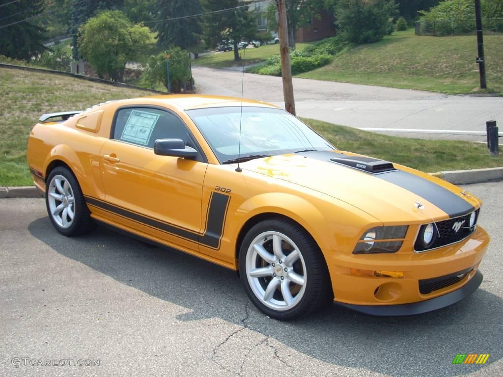 2007 Mustang Saleen Parnelli Jones Edition - Grabber Orange / Black/Orange photo #1
