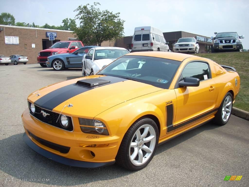 2007 Mustang Saleen Parnelli Jones Edition - Grabber Orange / Black/Orange photo #2