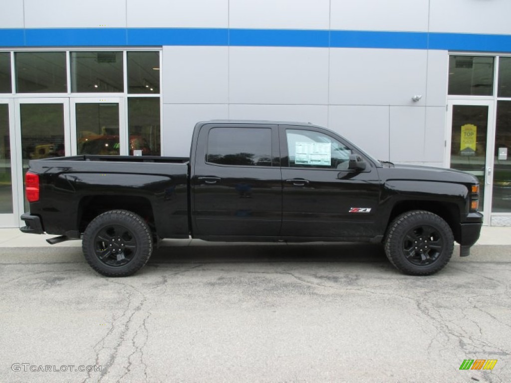 2015 Silverado 1500 LTZ Z71 Crew Cab 4x4 - Black / Dark Ash/Jet Black photo #2