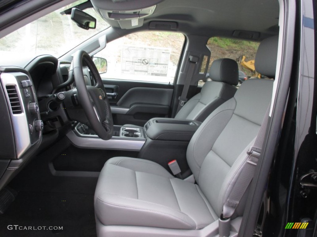 Dark Ash/Jet Black Interior 2015 Chevrolet Silverado 1500 LTZ Z71 Crew Cab 4x4 Photo #104852444
