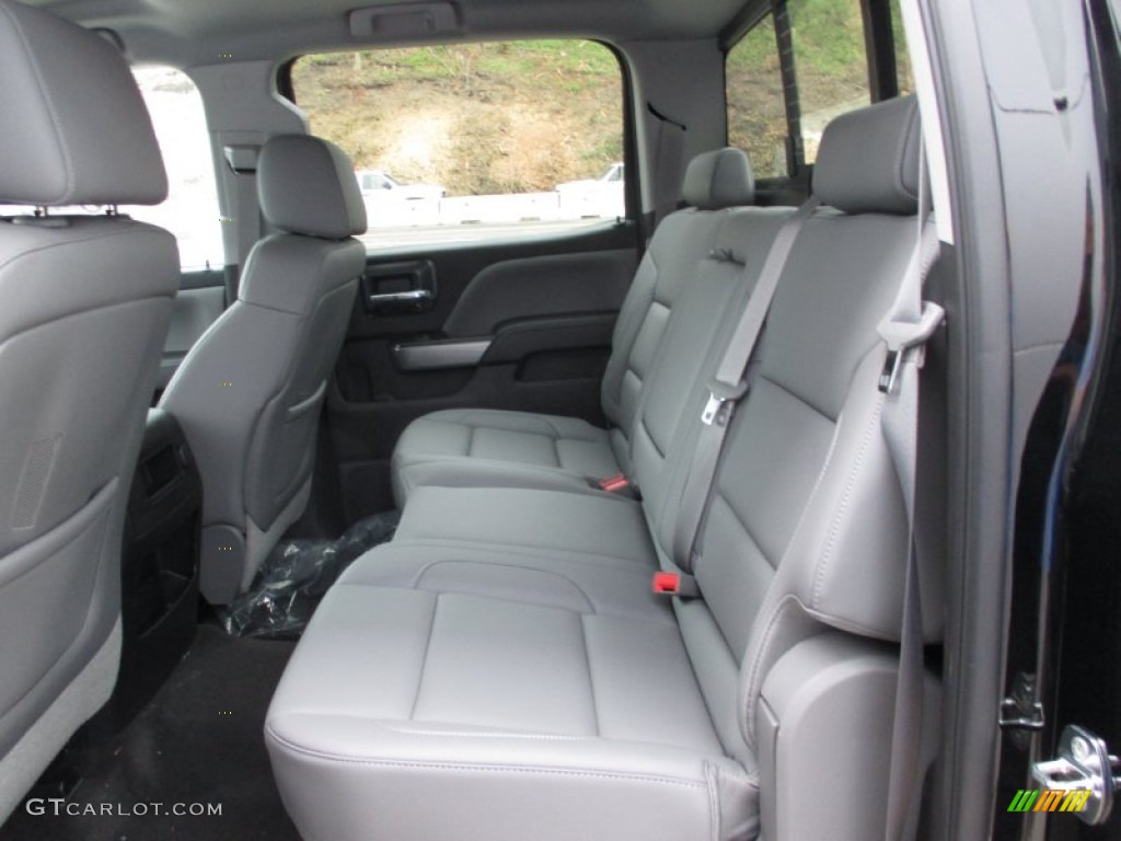 Dark Ash/Jet Black Interior 2015 Chevrolet Silverado 1500 LTZ Z71 Crew Cab 4x4 Photo #104852471