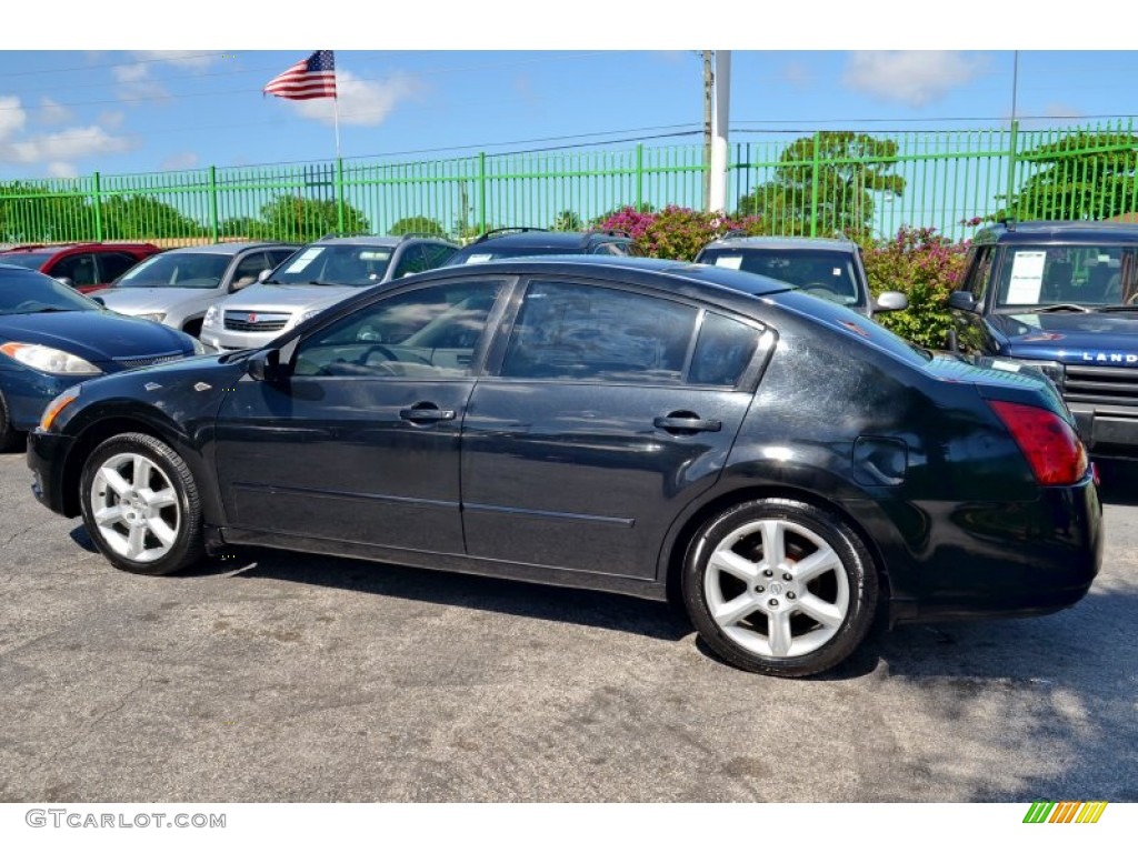 2004 Maxima 3.5 SL - Onyx Black / Frost Gray photo #8