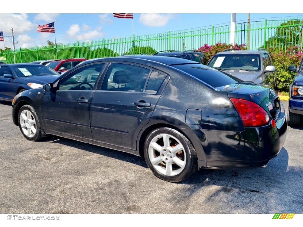 2004 Maxima 3.5 SL - Onyx Black / Frost Gray photo #9