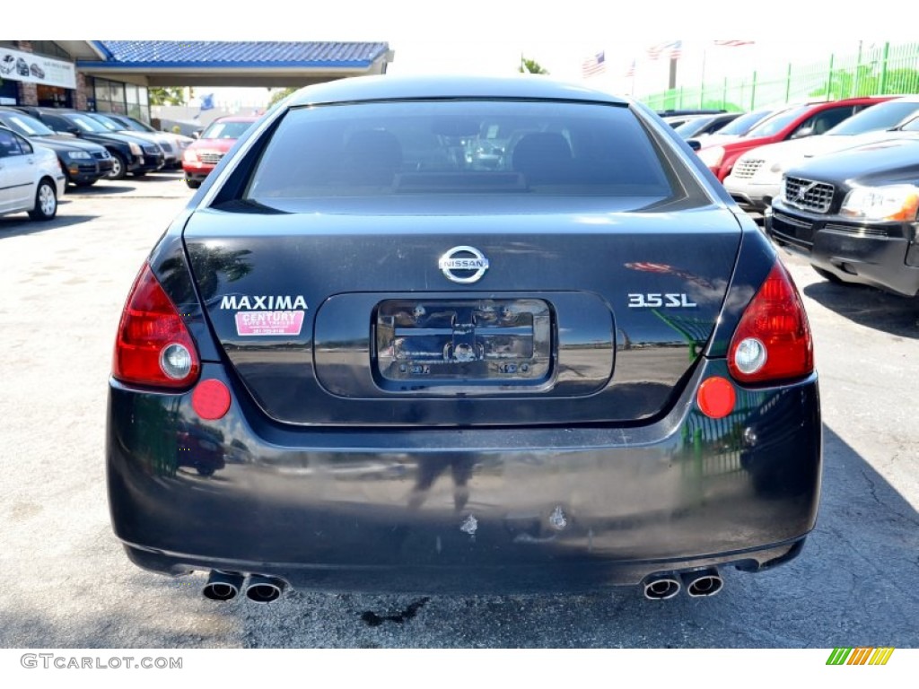 2004 Maxima 3.5 SL - Onyx Black / Frost Gray photo #12