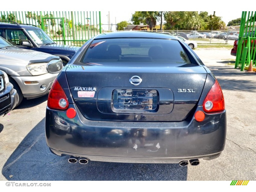 2004 Maxima 3.5 SL - Onyx Black / Frost Gray photo #25