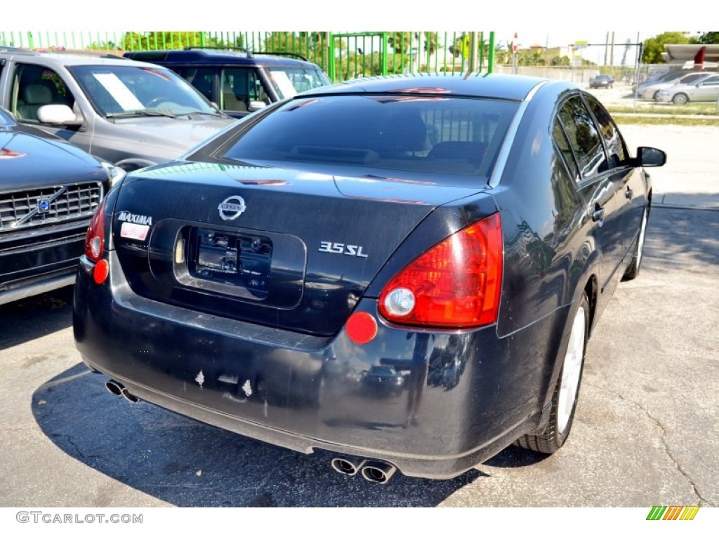 2004 Maxima 3.5 SL - Onyx Black / Frost Gray photo #26