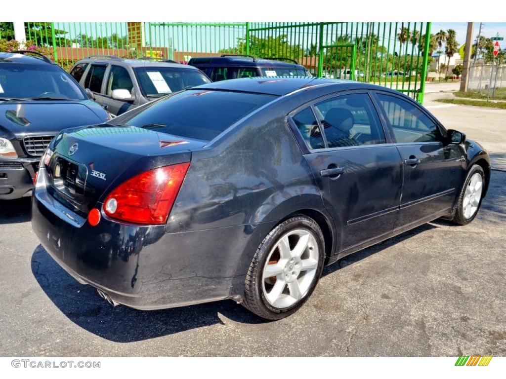 2004 Maxima 3.5 SL - Onyx Black / Frost Gray photo #27