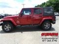 2012 Deep Cherry Red Crystal Pearl Jeep Wrangler Unlimited Sport 4x4  photo #3