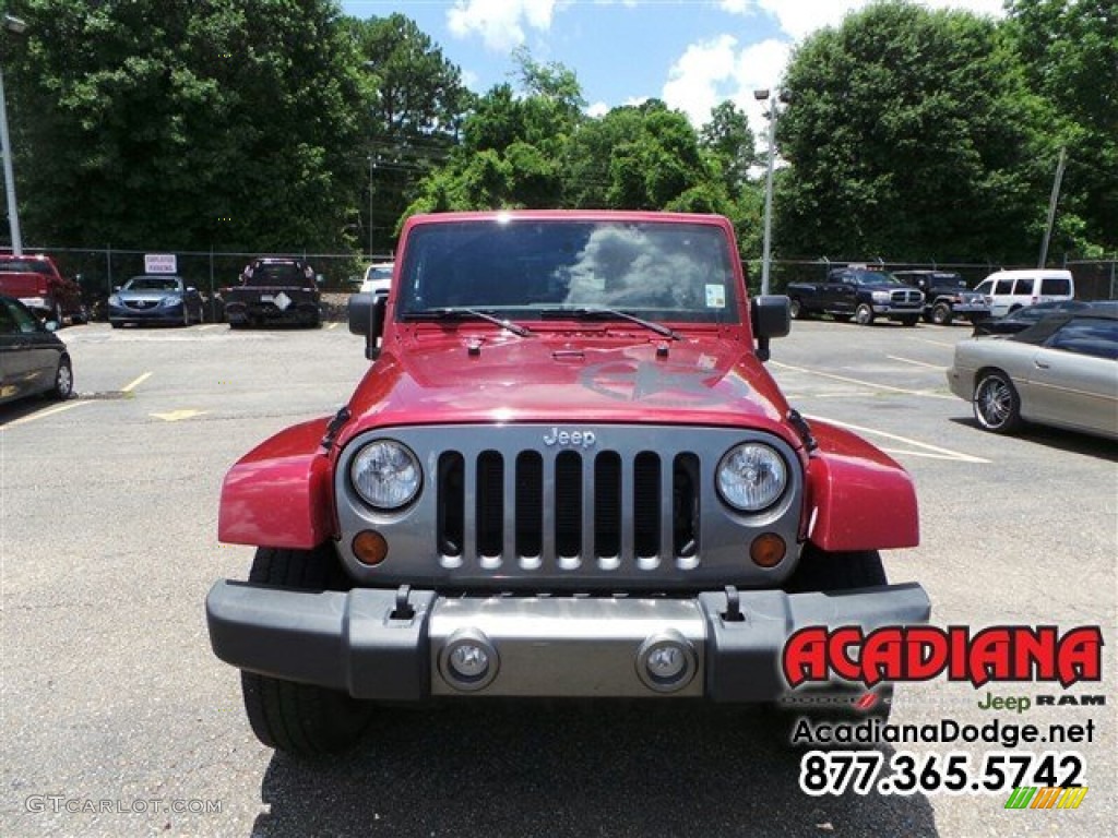 2012 Wrangler Unlimited Sport 4x4 - Deep Cherry Red Crystal Pearl / Black photo #13