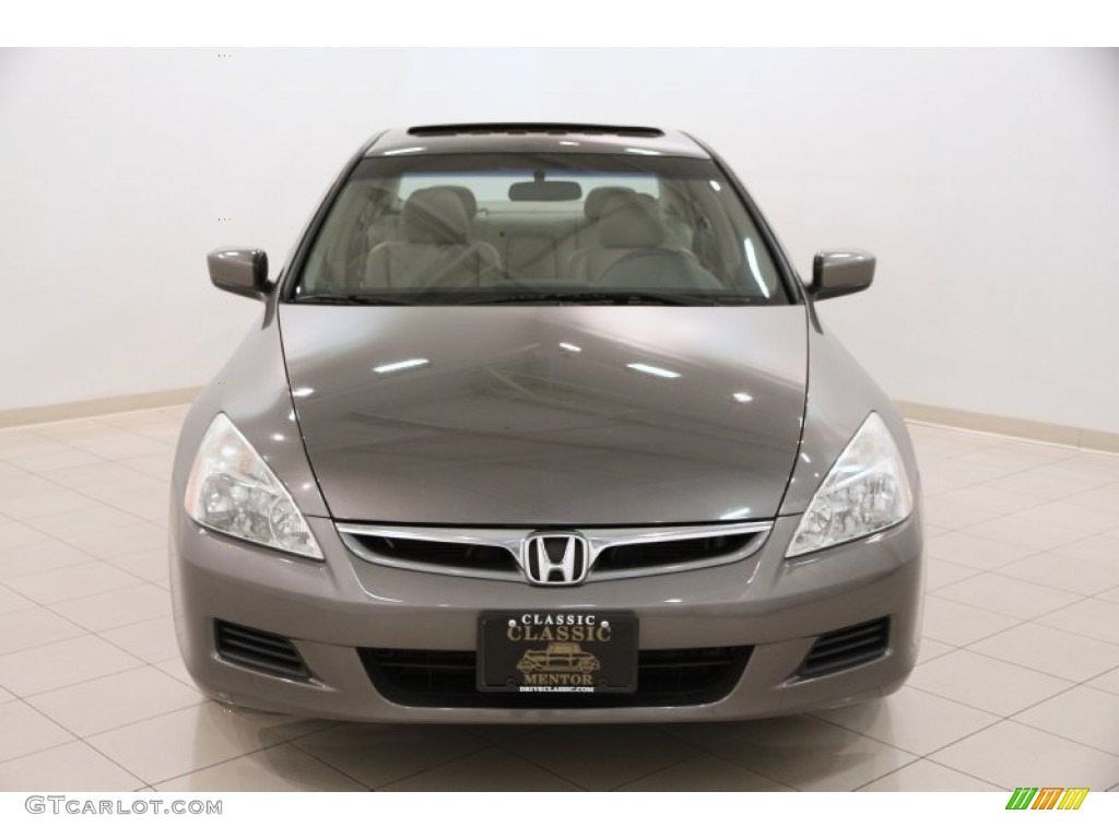 2007 Accord EX-L V6 Sedan - Carbon Bronze Pearl / Ivory photo #2