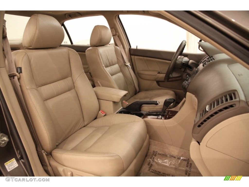 2007 Accord EX-L V6 Sedan - Carbon Bronze Pearl / Ivory photo #10