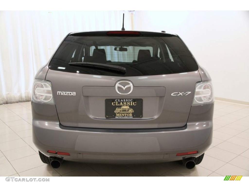 2008 CX-7 Sport - Galaxy Gray Mica / Black photo #12