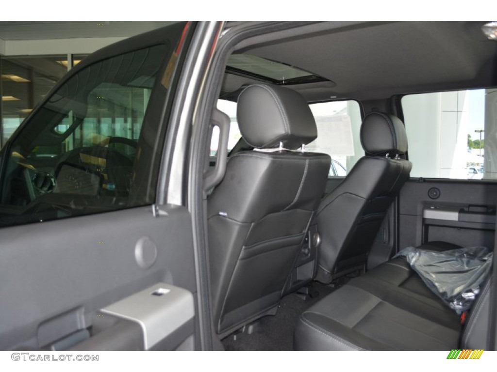 Black Interior 2016 Ford F250 Super Duty Lariat Crew Cab 4x4 Photo #104858351