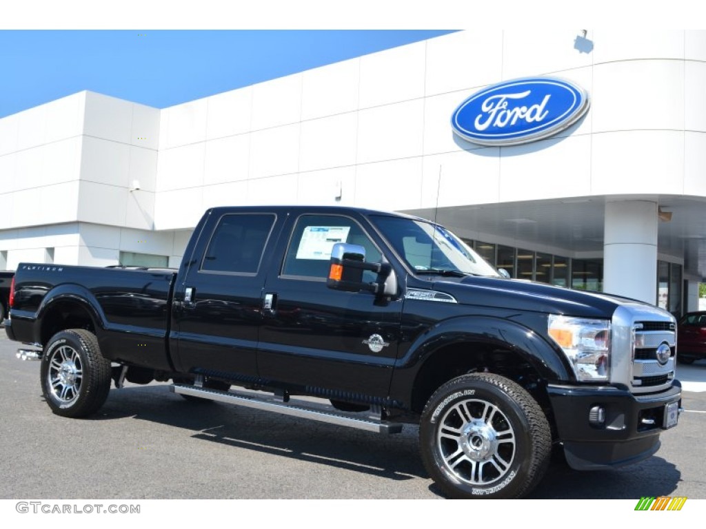 2016 F350 Super Duty Platinum Crew Cab 4x4 - Shadow Black / Black photo #1