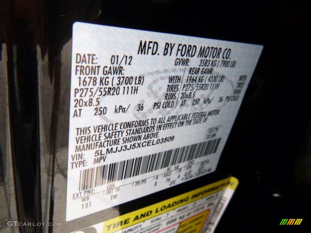 2012 Navigator L 4x4 - Black / Canyon/Black photo #23